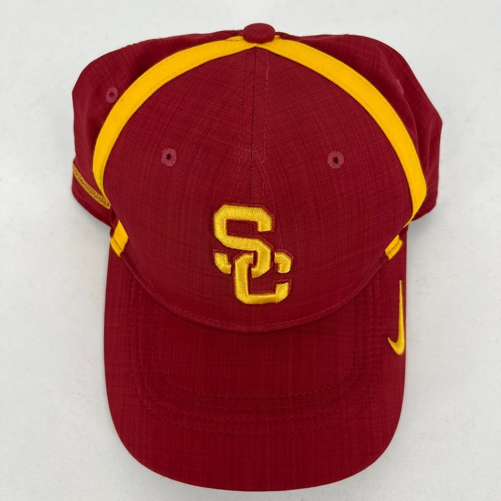 Nike Kids USC Trojans Dri-FIT Classic99 Adjustable Hat Cardinal Red Gold - Picture 8 of 9